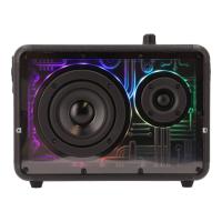ลำโพง TECHPRO Wireless Speaker RGB Lynx01 Black (8857816086870)