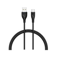 สายชาร์จ QPLUS USB-A to USB-C Cable 3A 1M. Black (T3) (8854430010656)