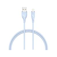 สายชาร์จ QPLUS USB-A to Lightning Cable 1M. Light Blue (L3) (8854430010694)