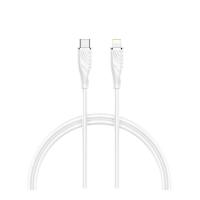 สายชาร์จ QPLUS USB-C to Lightning Cable 27W 1M. White (L3) (8854430010724)