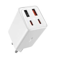 ราคา อะแดปเตอร์ Baseus Wall USB Charger 2 USB-A / 2 USB-C (PD65W) GaN6 Pro White (TISI) (6932172667412)