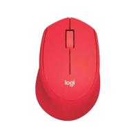 เมาส์ไร้สาย Logitech Wireless Mouse Silent Plus M331 Red (097855124012)