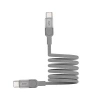 สายชาร์จ WHY USB-C to USB-C Magnetic Cable 65W 1.2เมตร Silver (UC-4041C) (8859703453581)