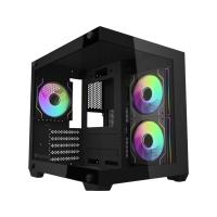 เคสคอมพิวเตอร์ DARKFLASH D275M M-ATX Panorama PC Case Black (4711527004148)