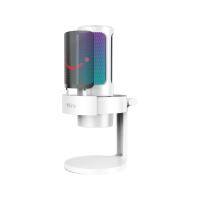 ราคา ไมโครโฟน Fifine A8 USB Mic Desk Stand RGB White (5031192994285)