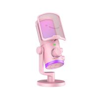 ราคา ไมโครโฟน Fifine AM6 USB Condenser Mic RGB Controls Pink (5410464334521)