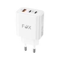 อะแดปเตอร์ FOX Wall USB Charger 1 USB-A (QC3.0A)/ 2 USB-C (PD65W) FOX-V6511 White (8856899549784)