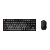 คีย์บอร์ดและเมาส์ Keychron B33 Wireless with silicone keyskin and BM25 Mouse Combo TKL Black (EN/TH)