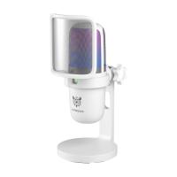 ไมโครโฟน Onikuma Microphone Hoko RGB M730 White (6972470564334)