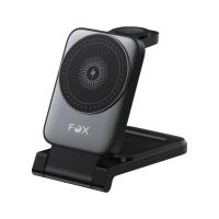 ที่ชาร์จไร้สาย FOX 3-in-1 Wireless Charging Station Stand 15W FOX-WLC001 Black (8853330031006)