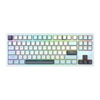 คีย์บอร์ดเกมมิ่ง Jedel Gaming Keyboard WK102 Wireless Tri-mode 3 Tone keycap Blue/White (EN) (697431