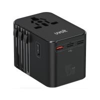 ราคา หัวแปลงปลั๊กไฟ Uvolt Universal Travel 45W Dual UVTA-08 Black (8859883236592)