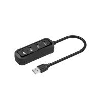 Vention Port Hub USB2.0 4 Ports Black (VAS-J43-B050) (6922794720114)