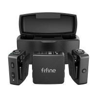 ราคา ไมโครโฟน Fifine M9 Dual Wireless Mic Charging Case Black (5410464334170)