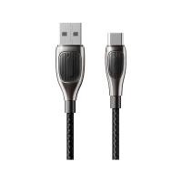 สายชาร์จ QPLUS USB-A to USB-C Cable Nylon 6A 1M. Black (T19) (8859095880309)