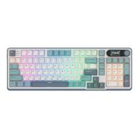คีย์บอร์ดเกมมิ่ง Royal Kludge Gaming Keyboard RK S98 Light Cloud Chartreuse Switch (6935280823800)