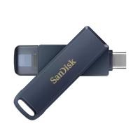 ราคา แฟลชไดร์ SanDisk Phone Drive SDIXD0N 256GB Metallic Sky USB 3.2 Gen 1 (619659211868)