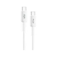 สายชาร์จ WHY USB-C to USB-C 60W Jello 1.5M White (UC-4193C) (8859703455554)
