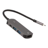 ราคา TECHPRO 4-in-1 USB Type-C Hub Multifunction Converter Gray (8857882622699)