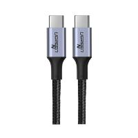สายชาร์จ Ugreen USB-C to USB-C Cable Nylon 5A/100W 1M. Black (70427) (6957303874279)