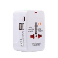 ราคา หัวแปลงปลั๊กไฟ Toshino Adapter 4 in 1 + Surge + 2A1C 5V2.4A (6904531006453)