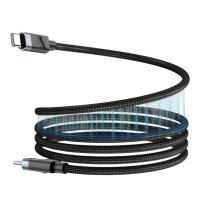 สายชาร์จ ALPHA.X USB-C to USB-C Magnetic Cable 60W 1M. Black (ALU-CC14) (8859531909670)