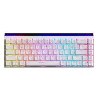 คีย์บอร์ดเกมมิ่ง Ajazz NK68 White Red Switch (6976412987434)