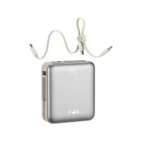 พาวเวอร์แบงค์ FOX Mini 3-in-1 Magnetic 10000mAh PD22.5W Fast Charging + 15W Wireless/Watch & Earbuds
