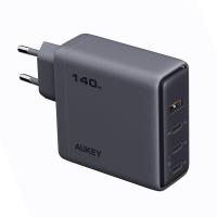 อะแดปเตอร์ AUKEY Wall USB Charger 1 USB-A / 3 USB-C Comet Mix 4 140W GaN Gray (PA-C6) (689323789443)