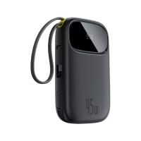 ราคา พาวเวอร์แบงค์ Baseus 10000 mAh EnerFill FC31 Display with 2 Built-in USB-C&Lightning Cables 45W Cosmic Black (CCC) (6942521203871)