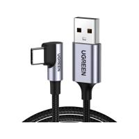 สายชาร์จ Ugreen USB-A to USB-C 90 Angled 1M. Gray (50941) (6957303859412)