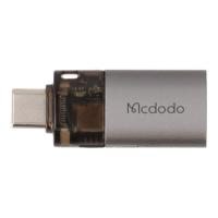 ตัวแปลง MCDODO 2-in-1 USB-A to USB-C Transfer Adapter Built-in TF Card Reader with Lanyard Black (69