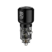 ราคา ที่ชาร์จแบตในรถ QPLUS Car Charger 1 USB-A / 1 USB-C (PD45W) Black (8856899941977)