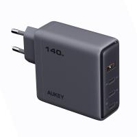 ราคา อะแดปเตอร์ AUKEY Wall USB Charger 1 USB-A / 3 USB-C Comet Mix 4 140W GaN Gray (PA-C6) (689323789443)