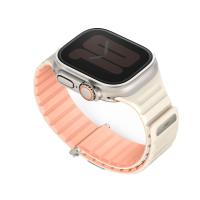 ราคา Uniq สาย Apple Watch Strap Series 6,7,8,9,10,11,Ultra (42/44/45/46/49 mm) Revix Evo Crepe Pink (8886463688274)