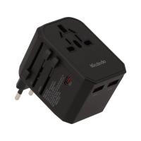 หัวแปลงปลั๊กไฟ Mcdodo Universal Travel Adapter (UK/US/EU/AU) 33W 1C+2A+1AC (8857882820972)