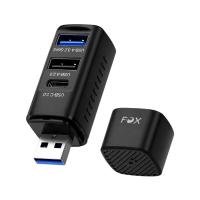 ราคา FOX PocketHub USB-A 3-Port Hub 10Gbps (G-H719) Black (8855879957908)