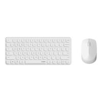 ราคา เมาส์และคีย์บอร์ด Rapoo Wireless Mouse + Keyboard 9010M Multi-mode White (6940056128188)