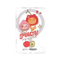 ราคา QPLUS x KAKAO Friends กระเป๋าใส่บัตร Magnetic Card Wallet Juicy Apeach Clear (8858880000748)