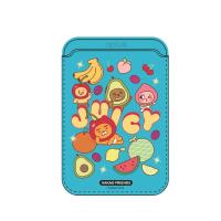 QPLUS x KAKAO Friends กระเป๋าใส่บัตร Magnetic Card Wallet Juicy Blue (8858880000731)