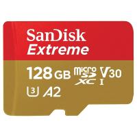 ราคา เมมโมรี่การ์ด SanDisk Extreme microSDXC 128GB V30 U3 C10 A2 190MB/s R 90MB/s Red-Gold (SDSQXAA-128G-GN6MN) (619659188467)