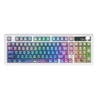 คีย์บอร์ดเกมมิ่ง Ajazz AK980 V2 Pro Glass Soda Lychee Switch (6976412988561)