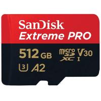 ราคา เมมโมรี่การ์ด SanDisk Extreme Pro microSDXC 512GB V30 U3 C10 A2 200MB/s R 140MB/s W with SD adaptor (SDSQXCD-512G-GN6MA) (619659188566)
