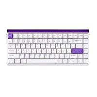คีย์บอร์ดเกมมิ่ง AULA HERO 84 HE (WHITE/PURPLE) PLUTO MNT SWITCH (6978080504302)