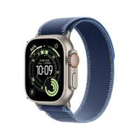 ราคา Apple Watch Ultra 3 GPS + Cellular 49mm Natural Titanium Case with Blue/Bright Blue Trail Loop - M/L (195950609509)