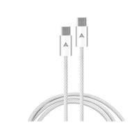 สายชาร์จ ASAKI USB-C to USB-C 60W 1.5 เมตร White (8854949034686)