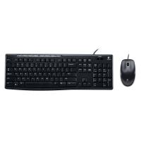 ราคา เมาส์และคีย์บอร์ด Logitech Wired Mouse + Keyboard MK200 (TH/EN) (097855069450)