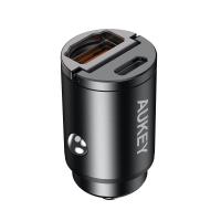 ราคา ที่ชาร์จแบตในรถ AUKEY Car Charger 1 USB-A (12W) / 1 USB-C (PD30W) Black (CC-A3 BK) (608119199839)