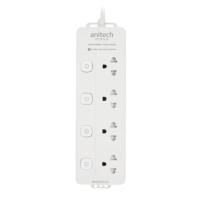 ปลั๊กไฟ Anitech Plug 4 Way 4 Switch 3M. (H2043) (8859221723067)