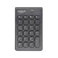 ราคา แป้นพิมพ์ตัวเลข Anitech Keypad Numeric N185 Black (8859221723364)